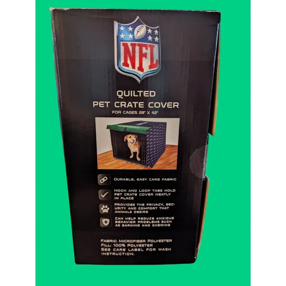 Seattle Seahawks Quilted Pet Crate Cover For Cages 28